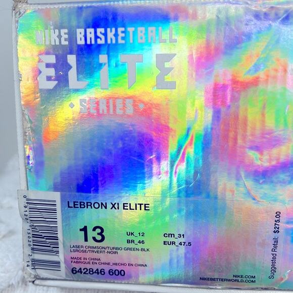 Nike LeBron 11 Elite Basketball Shoes size 13 main image 7